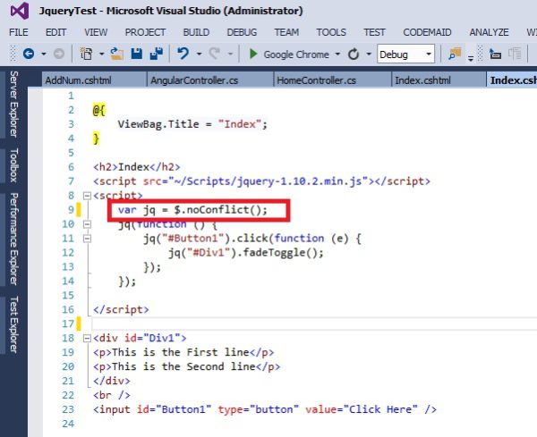 jquery sortcut identifier